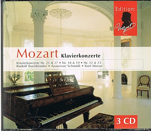 Mozart klavierkonzerte 3 cd - mozart,